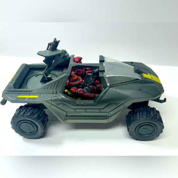 Halo - 2003 Joyride / Bungie - Warthog w/ 2 Red Spartans & 1 Assault Rifle 🔘🪖 - Picture 5 of 14